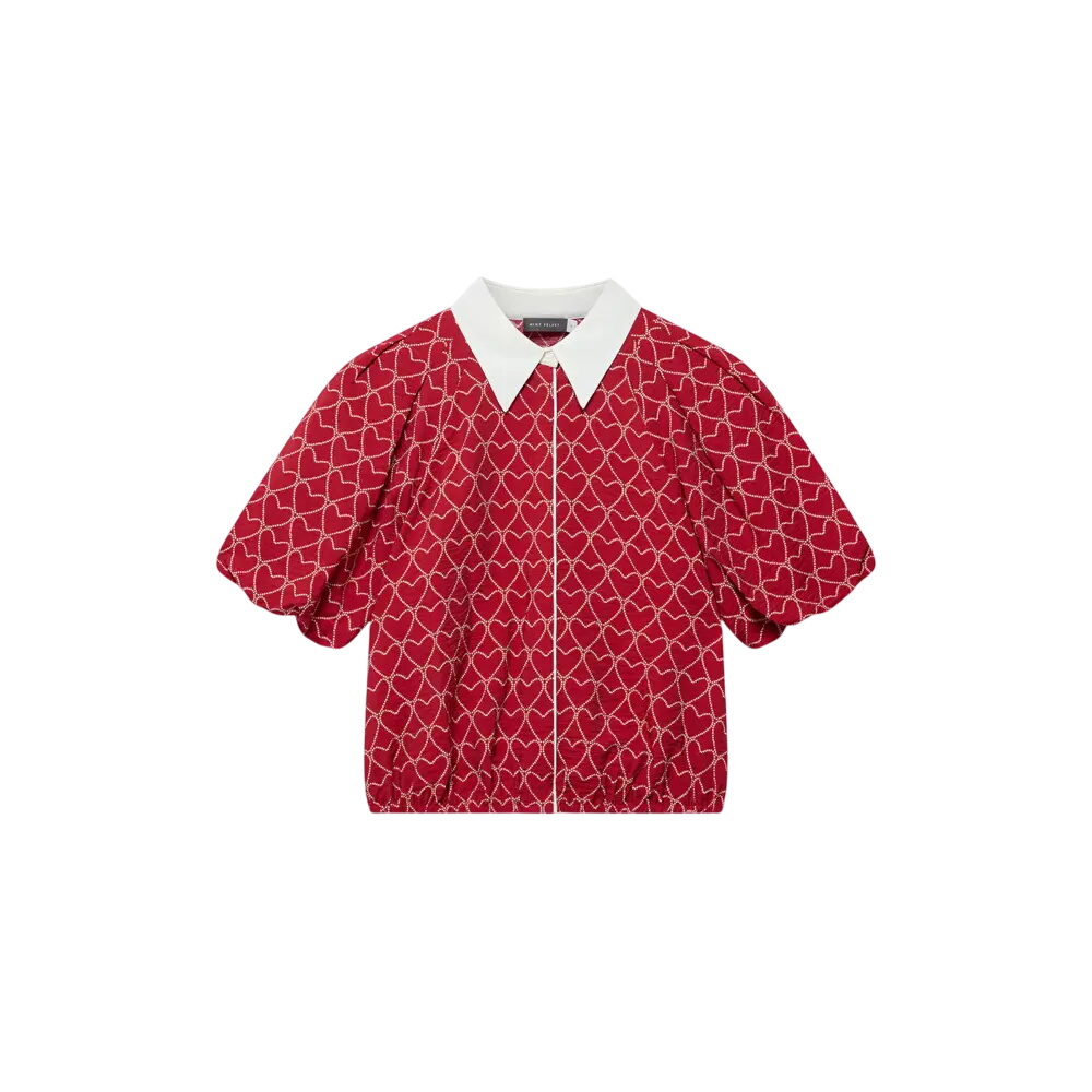 Mint Velvet Red Heart Print Shirt